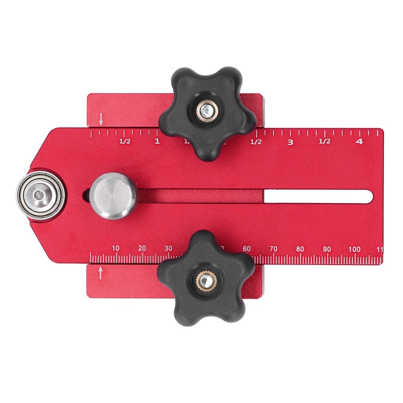 Table Saw Limit Fence Aluminum Alloy Red Retractable Adjustable Table