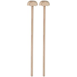 teemando® 2 x Beech Wood Whisks 25 x 4 cm