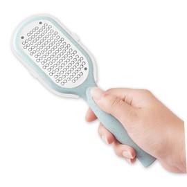 Baluue Double-sided Stainless Steel Foot File Callus Remover Exfoliating Files Dead Skin Scraper for Feet