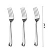 JL Prime 280 Piece Silver Plastic Forks Set, Re-Usable Recyclable