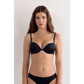 Intimissimi Woman's Simona Super Push-up Bra in Silk in Black, Size 38B