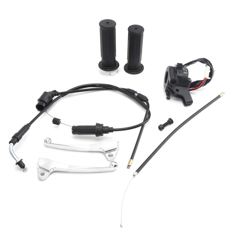 Throttle Grip Cable Brake Lever Ignition Switch Kit Fit for