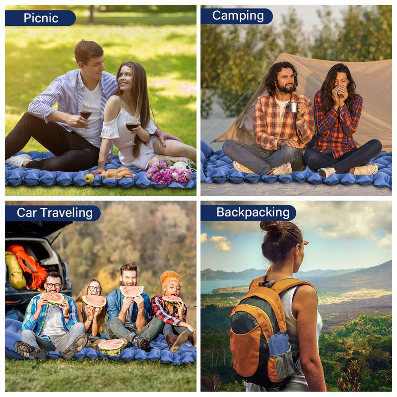 Owelth Self-Inflating Outdoor Sleeping Mat, Thickened Air Mattress Camping with