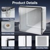 HoHaing Junction Box,IP67 Waterproof Electrical Box Hinged Clear Cover,Electrical Enclosure