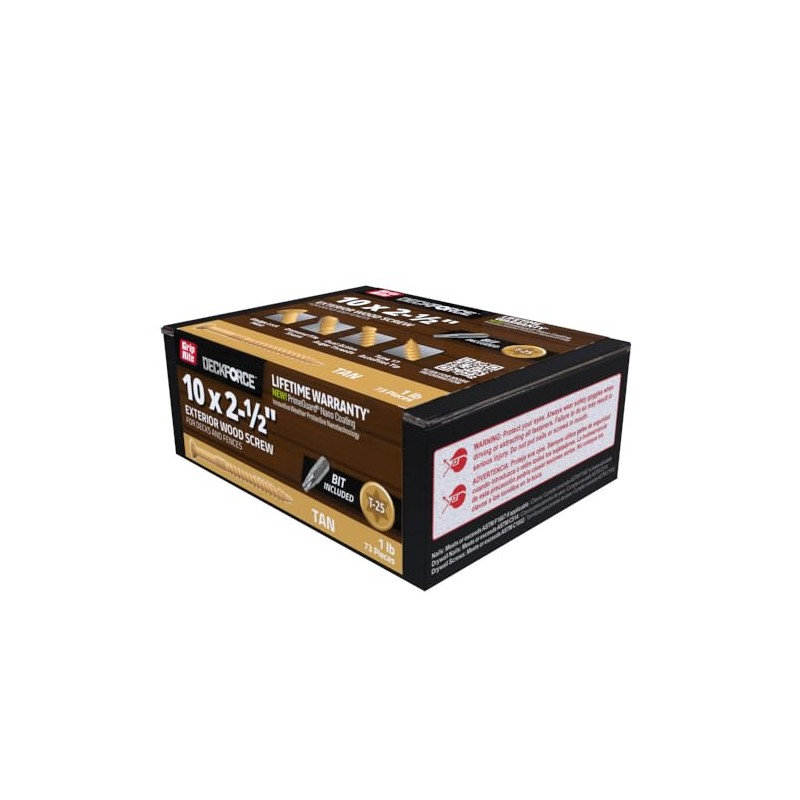 Grip-Rite DeckForce Exterior Wood Screws for Decks and Fences -