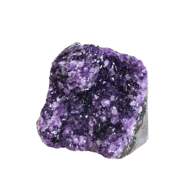 AMOYSTONE A Class Amethyst Crystal Cluster Raw Quartz Small 1-2 LBS Brazil Purple Irregular Unpolished, Home Decor