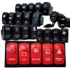 OZ-USA Lighted Whip On/Off Red Rocker Switch 4-Pin for Trucks