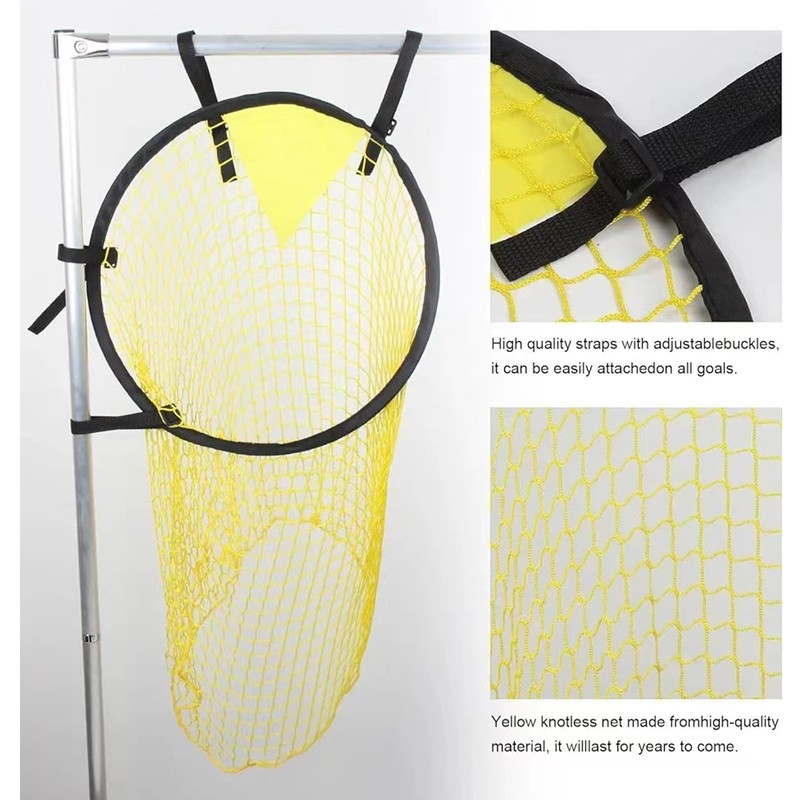 2 Pcs Set Soccer Target Goal Net - Portable Foldable