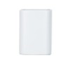 Wenko ceramica portaspazzolino Hexa opaco, Bianco, 6.5 x 6.5 x