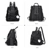 NICOLE & DORIS Women's Fashion Backpack Lightweight Nylon Rucksack Anti-Theft