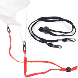Versatile Mask Strap & Lanyard - Anti-Loss Holder Mask Lanyard Black 8ea