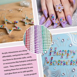 3Sheet Colorful Face Jewels for Women's Makeup Self Adhesive Rhinestones for DIY Costume, Rave and Festival Accessories