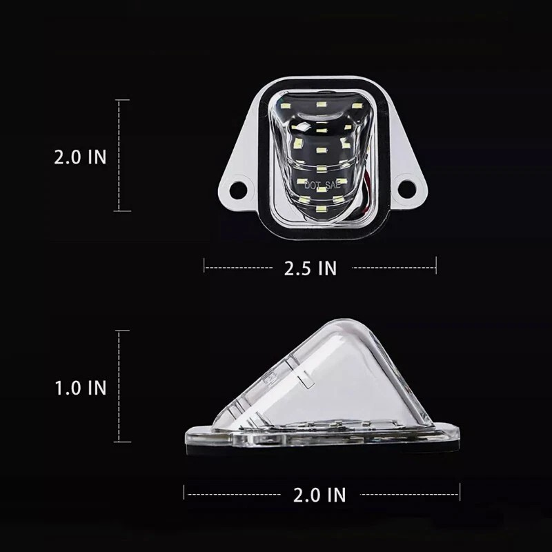 D-lumina 2PC LED License Plate Tag Lights for 2007-2014 Suburban
