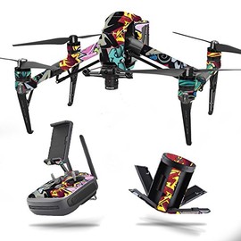 MightySkins Skin Compatible with DJI Inspire 2 - Graffiti Wild Styles | Protective, Durable, and Unique Vinyl Decal wrap Cover | Easy to Apply, Remove, and Change Styles | Made in The USA