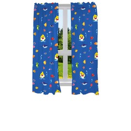 Franco - Juego de Cortinas para Ventana de habitación Infantil, 82 x 63 Pulgadas, tiburón bebé
