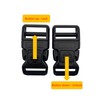 EesTeck 6 Set 20mm Extra Thick Heavy Duty Buckle Clips,