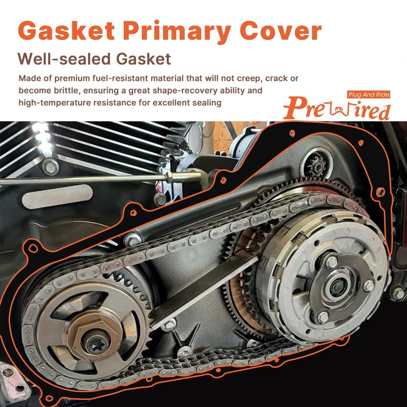 Prewired 2017-up Touring M8 Primary Cover Gasket Seal Kit for