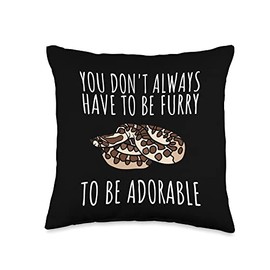 Hognose Snake Reptile Pet & Herpetologist Biologist Throw Pillow