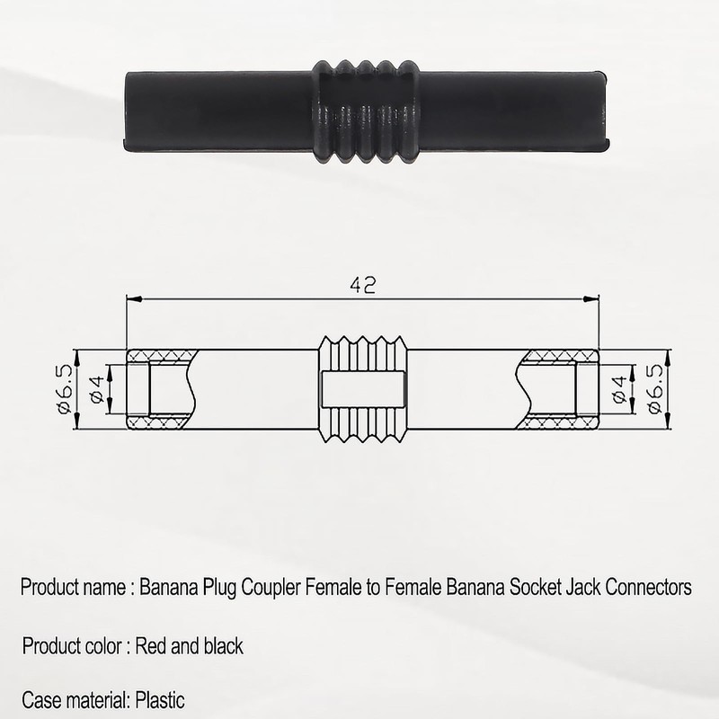 20PCS 4mm Female Banana Plug Jack Socket Connectors Banana Socket