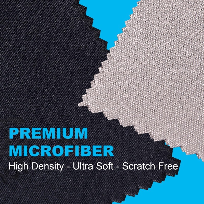SmoTecQ Premium Microfiber Cleaning Cloths (6-Pack) – Ultra-Soft, Scratch-Free Cloths