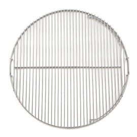 GRILLJOB Upgraded Hinged Grill Grate 22 inch Replacement Compatible with Weber Charcoal Grills, Stainless Steel 304, 2-Zone Cooking Grate, Large Opening, Easy Spin Tailgating & Backyard Cooking