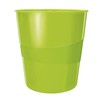 Leitz Waste Bin Wow 15l, Green, 15 Litre