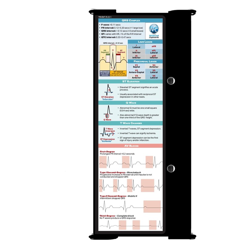 Whitecoat Clipboard® Trifold - Black EMT Edition