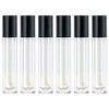 6 Pack 10ML Empty Lip Gloss Tubes with Wand, Clear