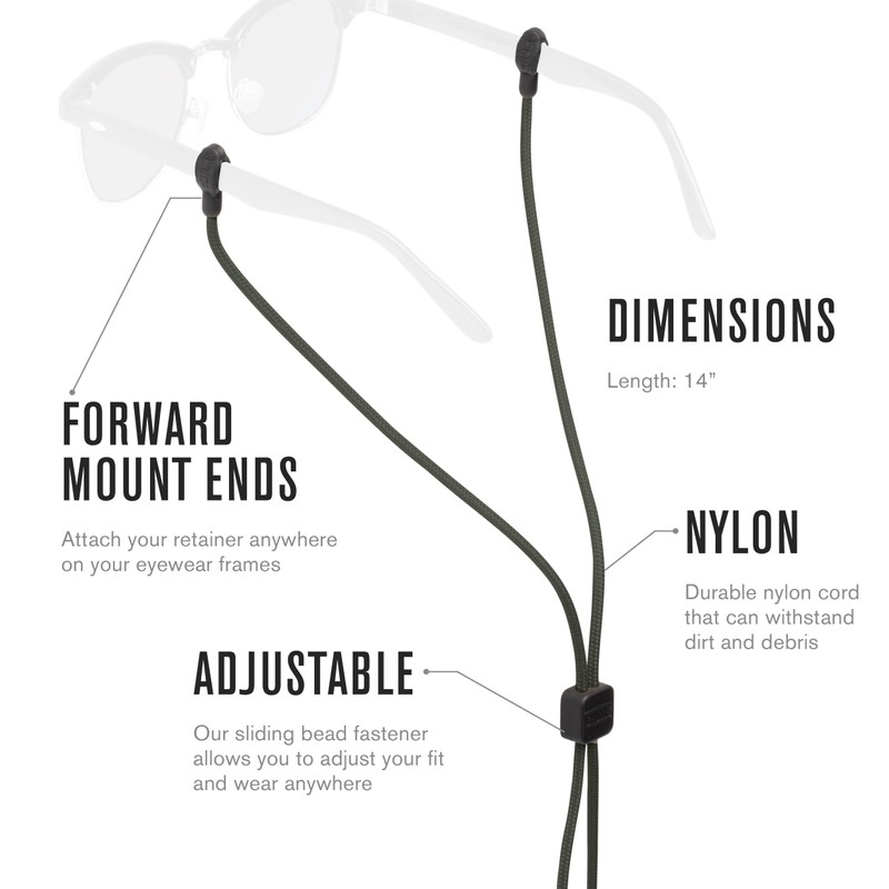 Chums Slip Fit Rope Glasses Retainer - Unisex Adjustable Eyewear