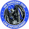 We Support Our Law Enforcement Thin Blue line American Flag