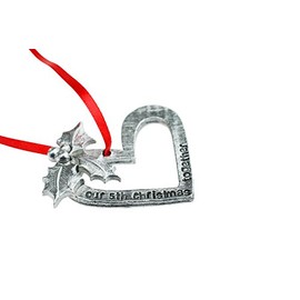 Pirantin 5th Anniversary Christmas Tree Decoration - Reads Our 5th Christmas Together