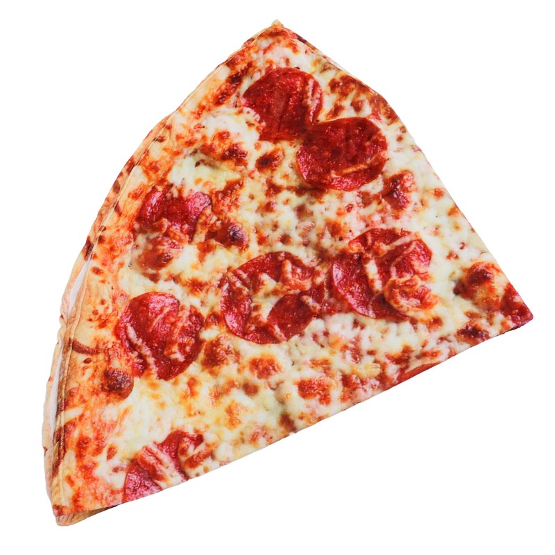 Kid Toddlers Pizza Pattern Rug Baby Washable Fluffy Playmat Round