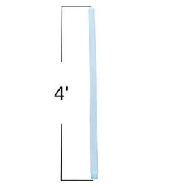 DPM Heavy-Duty Pro Swimming Pool Cleaner Hose 4 Ft Made in USA Swimming Pool Vacuum Cleaner Sectional Hose Universal Compatible Navigator Baracuda G3 Kreepy Krauly Rebel Aquanaut (10, Clear)