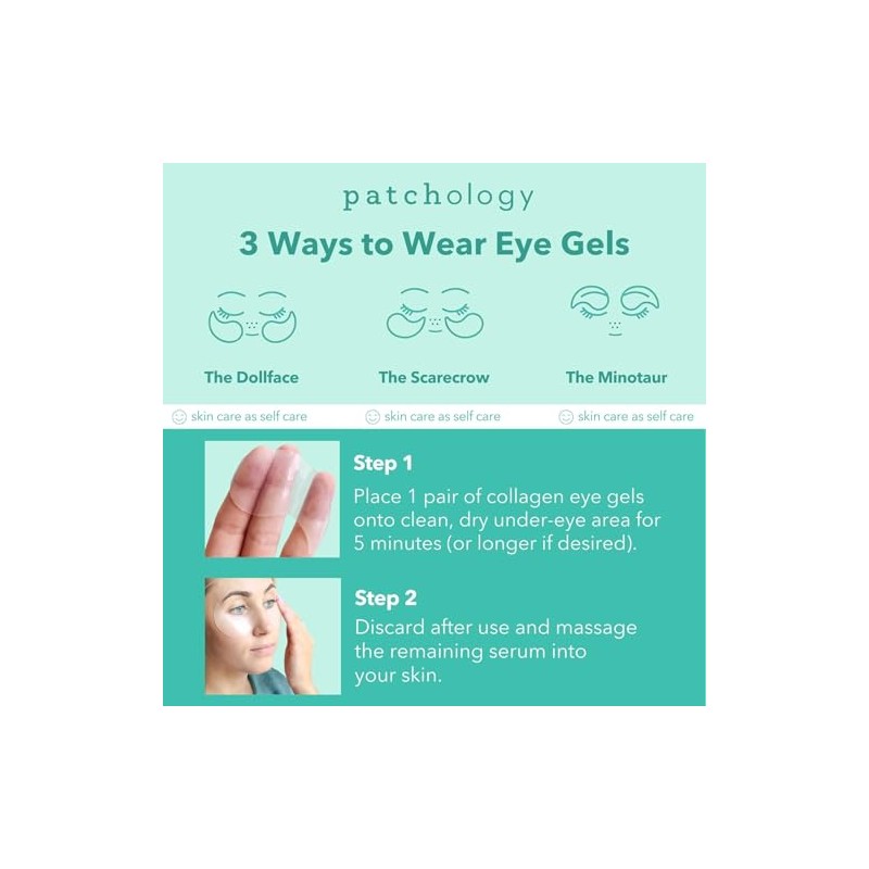 Patchology FlashPatch Rejuvenating Eye Gels for Puffiness, Tired Eyes- w/