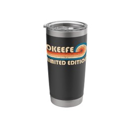 OKEEFE Surname Retro Vintage 80s 90s Birthday Reunion Stainless Steel Insulated Tumbler