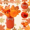 DIYDEC 3PCS Fall Mason Jars 3 * 5Inch Lighting Painted