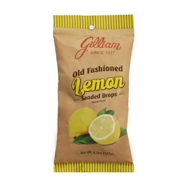 Gilliam Old Fashioned Lemon Flavored Sanded Drops (4.5 oz. Bag) (Lemon 4.5 Ounce)