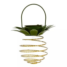 UWOLL Solar Wind Chimes Light LED Pineapple Lantern Changing Hanging Lamp Garden Decor - 1 Pack
