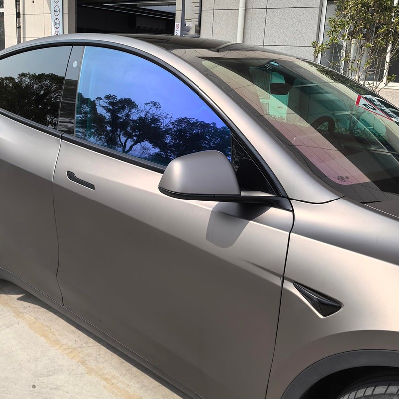 HOHOFILM Chameleon Blue Window Film Car Window Tint 50% VLT