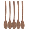 5Pcs Wooden Spoons Burr Free Sturdy Durable Light Heat Resistant