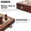 2 in 1 Magnetic Wooden Chess and Checkers Board Game