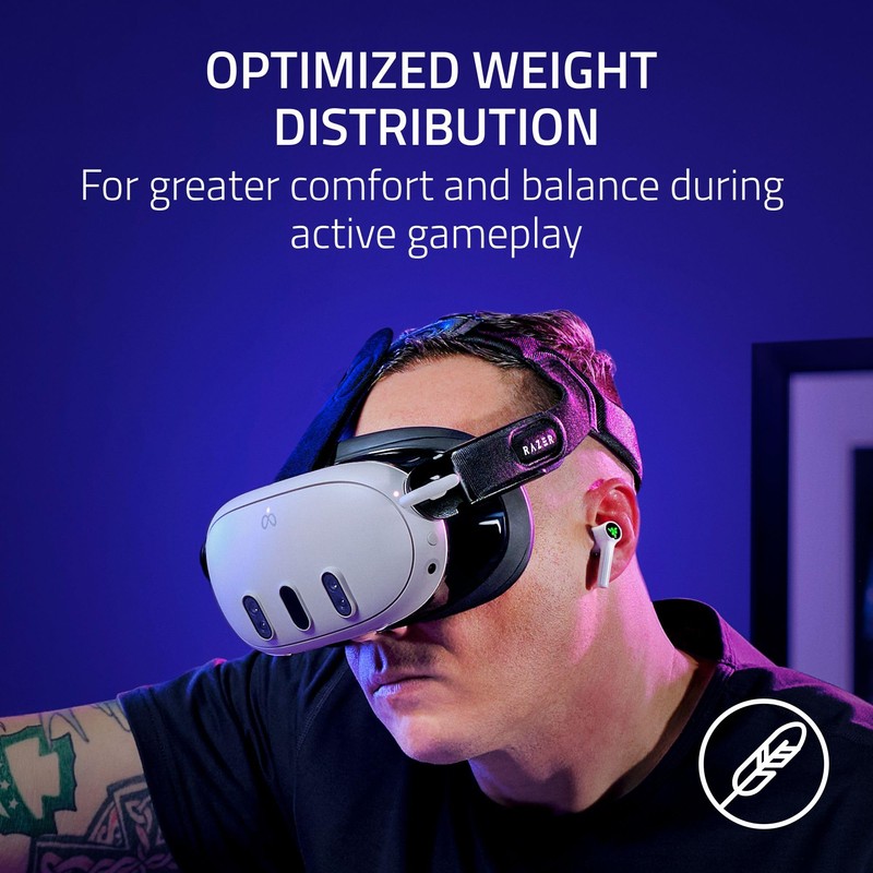 Razer Adjustable VR Head Strap System for Meta Quest 3: