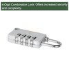 YOKIVE 1 Set 4 Digit Combination Lock with Security Cables,