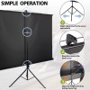 SEGAWE 84" Projector Screen with Tripod Stand Portable Movie 16:9