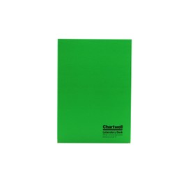 Exacompta - Ref A4-641KZ - Chartwell - Hardcover Laboratory Technical Note Book, A4 297 x 210mm, 1mm/5mm/10mm Quadrille Grid Square Ruling, 160 pages 70gsm Paper - Green