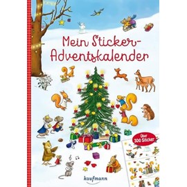 Mein Sticker-Adventskalender: Über 300 Sticker + Stickerheft-Adventskalender (Mein Stickerbuch: ab 3 Jahre)