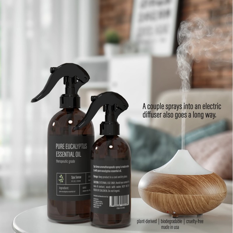 Spa Sense Pure Eucalyptus Oil Shower Mist and Steam Room