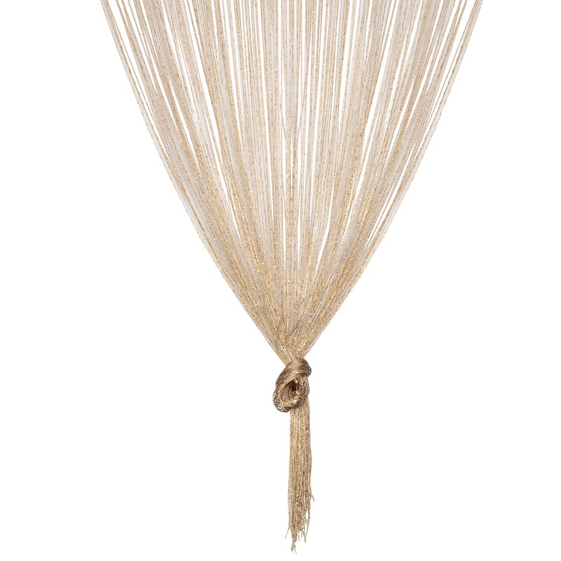 Trixes Thread Curtain in Dewdrop Design as Room Divider Fly