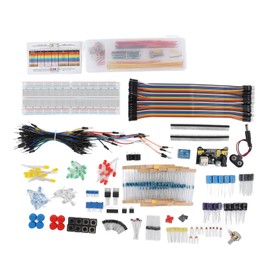 Electronics Components Assortment Kit Power Module Resistor Capacitor Transistor Jumper Wires
