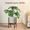 ALIGADO Bamboo Plant Stand Indoor, for Up to 10 Inch